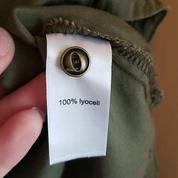 Maurices Olive Green 3/4 Length Sleeve Mini Dress - Picture 6 of 6